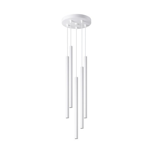 Baltos spalvos iš metalo kabantis šviestuvas ø 25 cm Fideus – Sollux