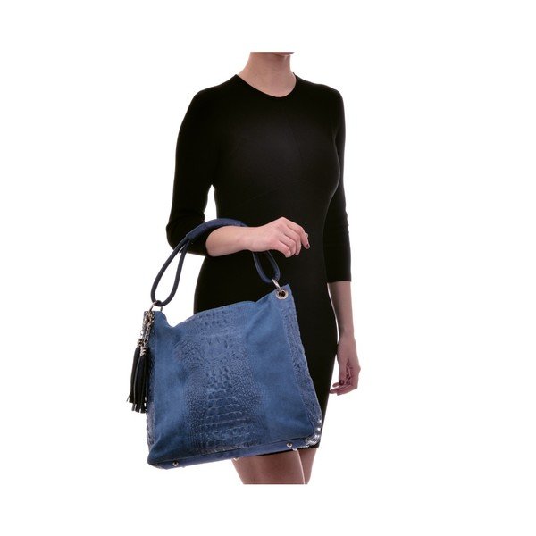 Mėlyna odinė rankinė Luisa Vannini Zunna-image-1