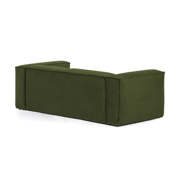 Iš kordinio velveto sofa žalios spalvos 240 cm Blok – Kave Home-image-3