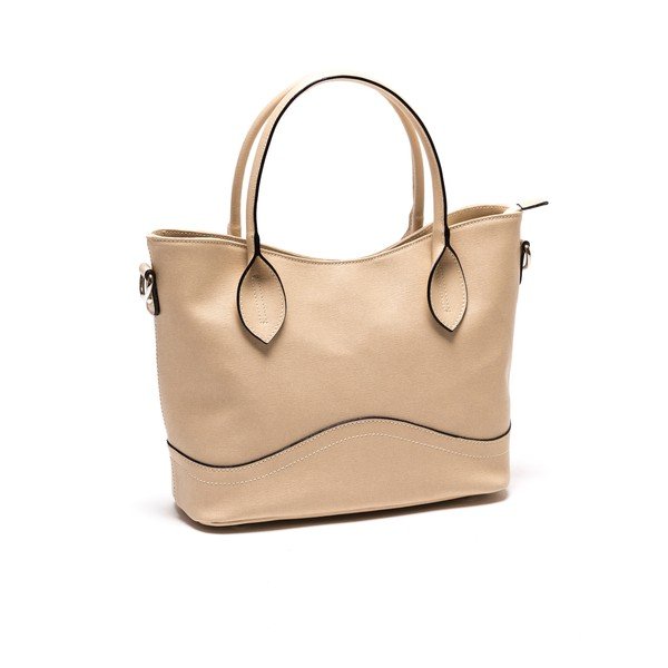 Odinė rankinė Anna Luchini 08 Beige-image-3