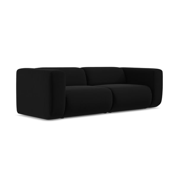 Juodos spalvos iš velveto sofa 228 cm Ekahi – Makamii-image-3