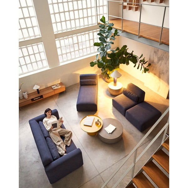 Modulinė sofa tamsiai mėlynos spalvos Neom – Kave Home-image-1