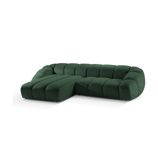 Kampinė sofa žalios spalvos (su kairiuoju kampu) Diana – Micadoni -image-2