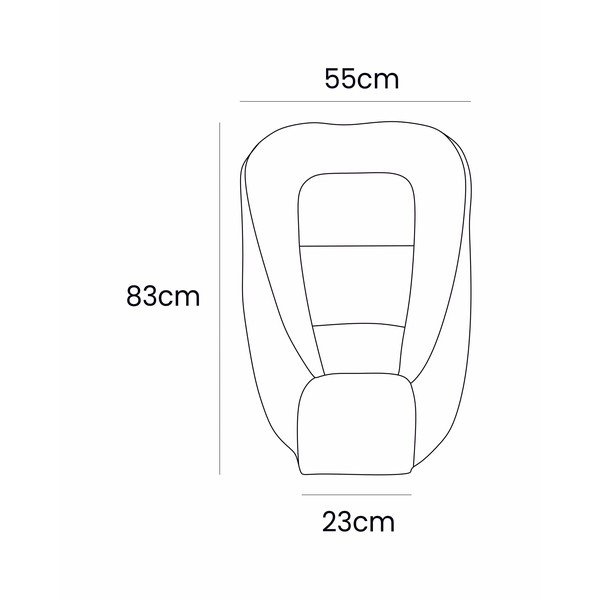 Smėlio spalvos vaikiškas lopšys 55x83 cm – Meowbaby-image-4