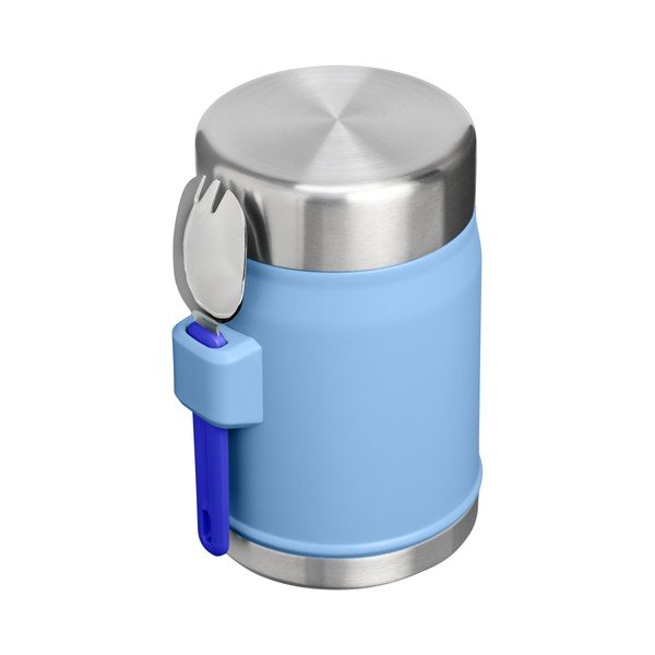 Mėlynos spalvos iš nerūdijančio plieno maistui termosas 400 ml Legendary Food Jar + Spork Blue Sky – Stanley-image-2