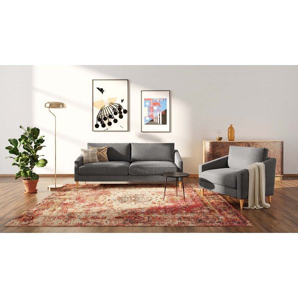 Sofa pilkos spalvos 200 cm Karoto – Ame Yens-image-3