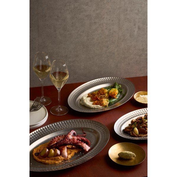 Iš nerūdijančio plieno padėklas serviravimo padėklas 26,5x41 cm Serve – BonBistro-image-2