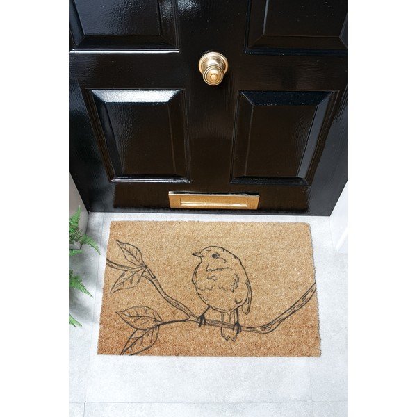 Iš kokoso pluošto grindų kilimėlis 40x60 cm Pencil Robin – Artsy Doormats-image-4