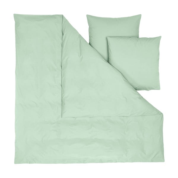 Žali paklodė dvigulei lovai iš medvilnės Cotton works, 200 x 200 cm