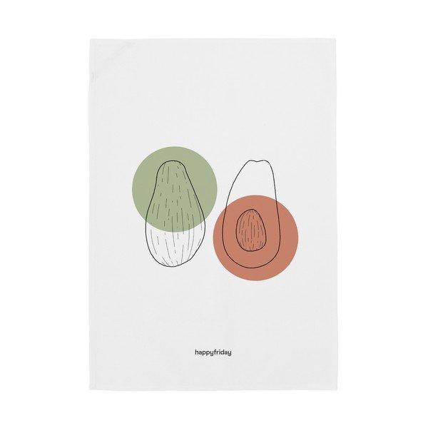 Virtuvės rankšluosčiai iš medvilnės 2 vnt. 50x70 cm Avocado – Happy Friday-image-2