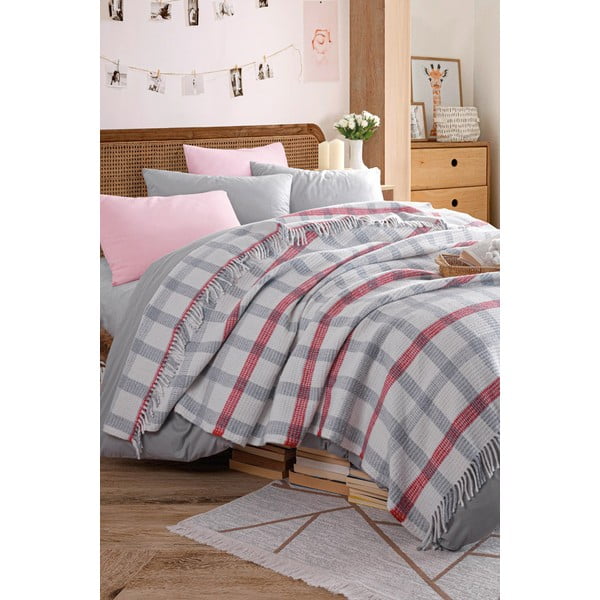 Pilkos spalvos lovatiesė 180x220 cm Warm Soft – Mijolnir-image-1