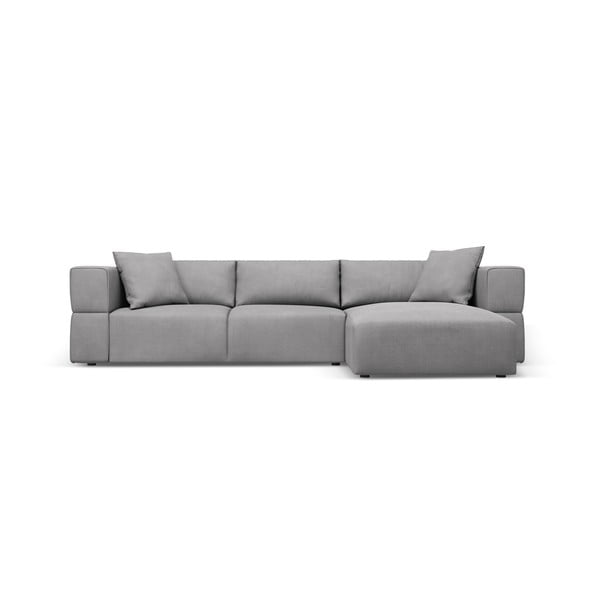Kampinė sofa šviesiai pilkos spalvos (su dešiniuoju kampu) Esther – Milo Casa