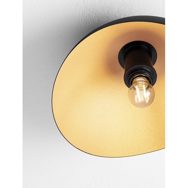 Matinės juodos spalvos/auksinės spalvos iš metalo lubinis šviestuvas Opsi – Nova Luce-image-2