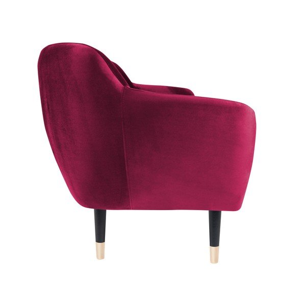Rožinė sofa su juodomis kojomis Mazzini Sofas Benito, 188 cm-image-3