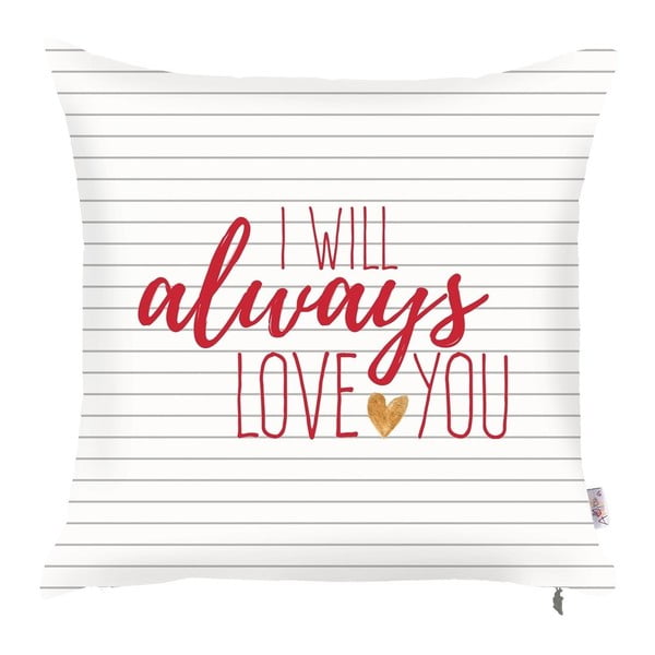 "Pillowcase Mike & Co. NEW YORK Visada tave mylėsiu, 43 x 43 cm