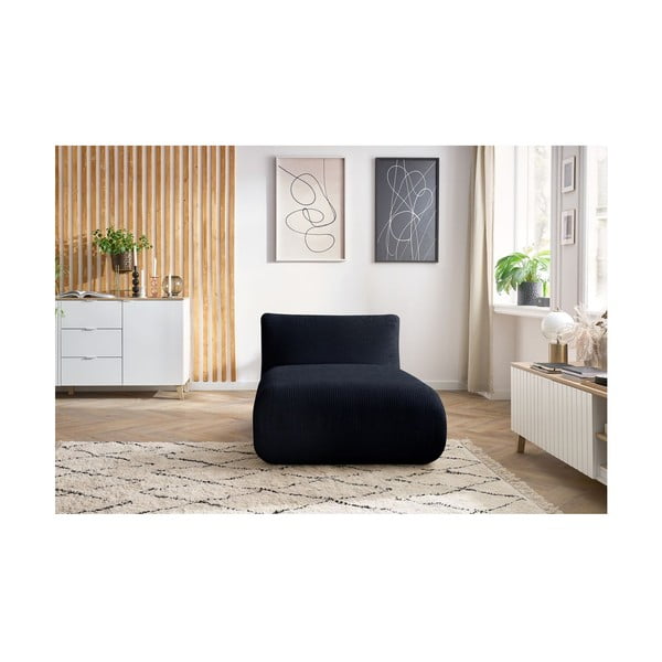 Tamsiai mėlynos velvetinės sofos modulis Lecomte - Bobochic Paris-image-1