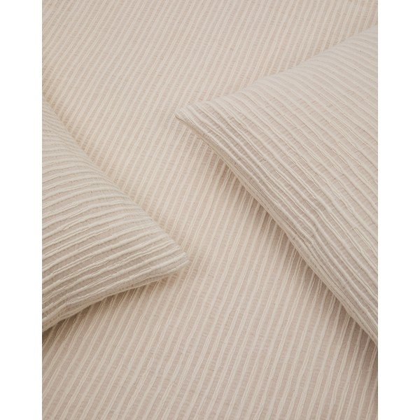 Smėlio spalvos iš žakardo dygsniuota lovatiesė 240x260 cm Vindi – Kave Home-image-4