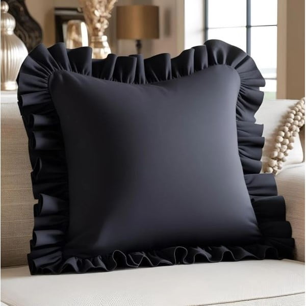 Iš medvilnės mišinio dekoratyvinis pagalvės užvalkalas 40x40 cm Ruffled – Mila Home-image-3