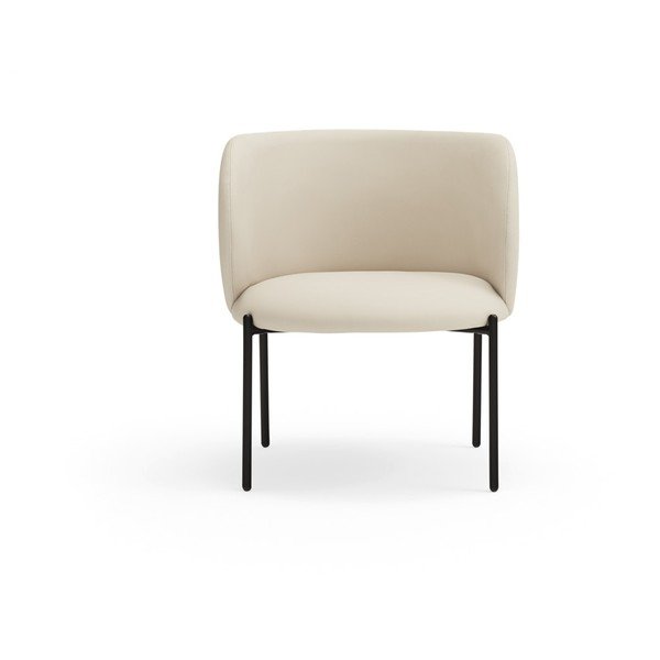 Baltas dirbtinės odos fotelis Mogi - Teulat-image-2