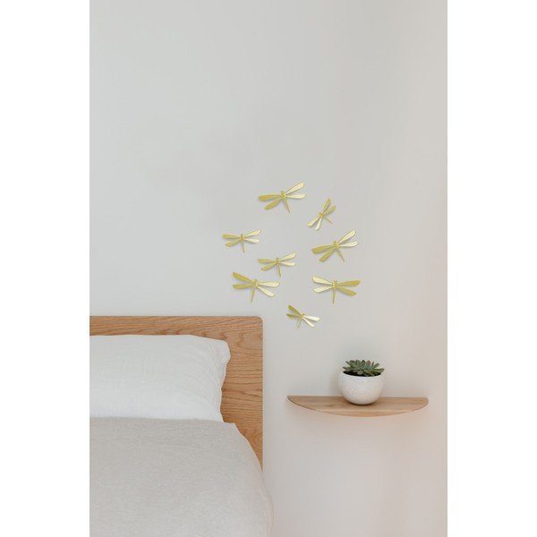 8 aukso spalvos Umbra Dragonfly sienų lipdukų rinkinys-image-1