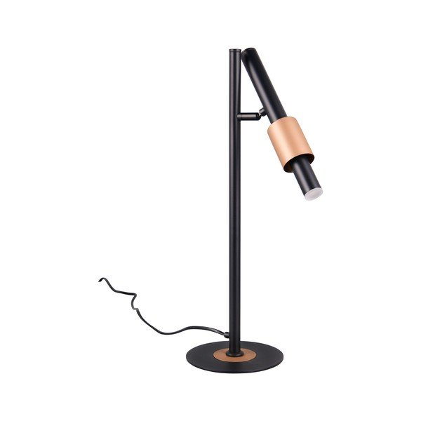 Juodos spalvos/bronzinės spalvos stalinis šviestuvas LED (aukštis 50 cm) Ikaris – Trio Select-image-1