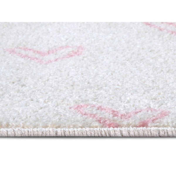 Vaikiškas kilimas baltos spalvos/rožinės spalvos 120x170 cm Hearts – Hanse Home-image-2