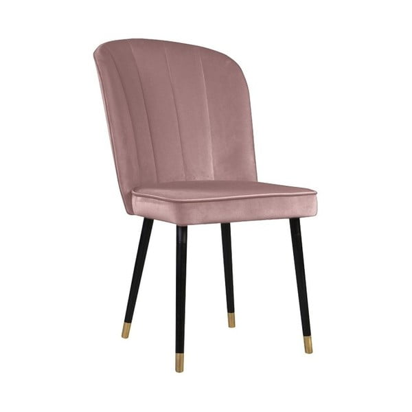 Rožinė valgomojo kėdė su auksinėmis detalėmis "JohnsonStyle Leende