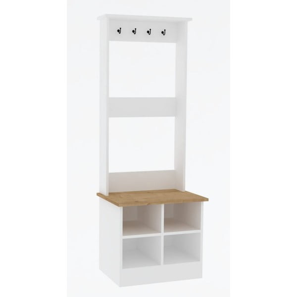 Baltas/natūralus prieškambario komplektas Mare - Kalune Design