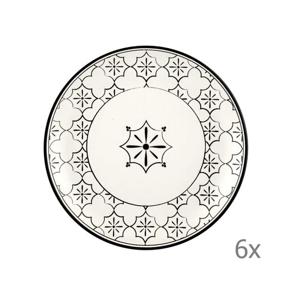 6 porcelianinių desertinių lėkščių rinkinys Mia Maroc, ⌀ 17 cm