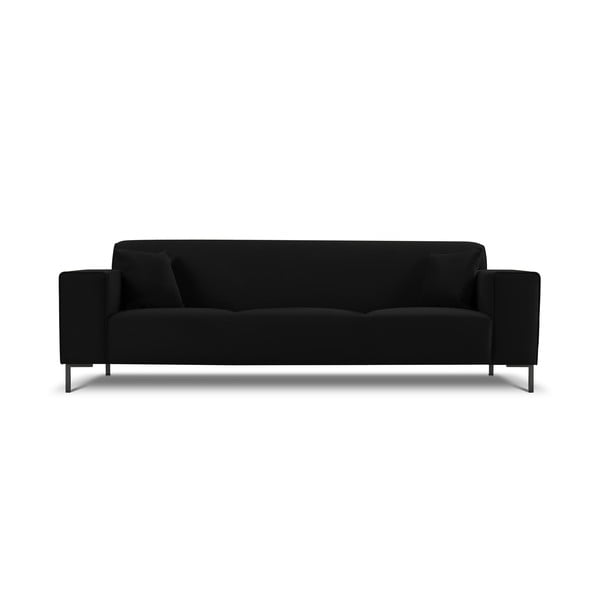 Juoda aksominė sofa Cosmopolitan Design Siena