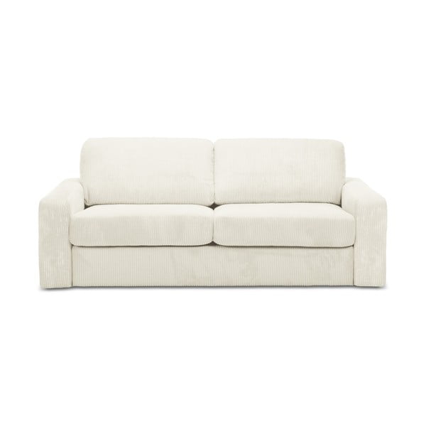 Smėlio spalvos iš kordinio velveto sulankstoma sofa 195 cm Nona – Makamii
