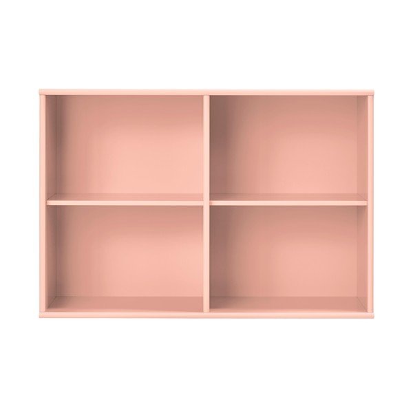 Rožinės spalvos pakabinama knygų spinta  89x61x32,5 cm Mistral – Hammel Furniture