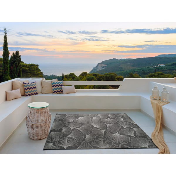 Tamsiai pilkas lauko kilimas Universal Tokio, 80 x 150 cm-image-1