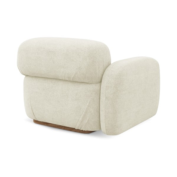 Kreminės spalvos iš boucle modulinė sofos dalis (su kairiuoju kampu) Ailani – Makamii-image-4