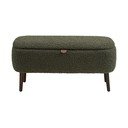 Žalios spalvos suolas iš boucle Harlow – House Nordic