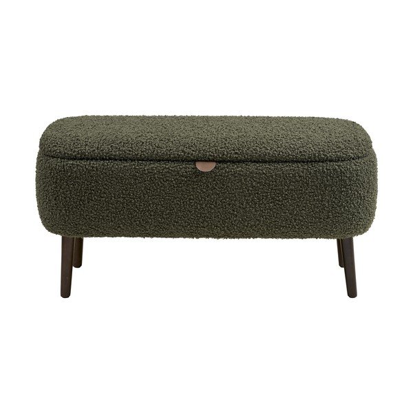 Žalios spalvos suolas iš boucle Harlow – House Nordic