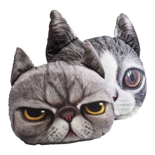 2 3D pagalvių rinkinys su katės motyvu "Kare Design