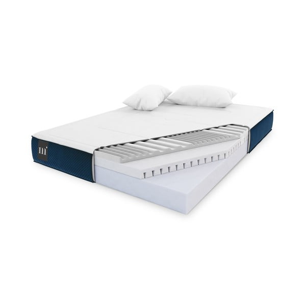 Kietas/vidutinio kietumo putų dvipusis čiužinys 140x200 cm Lorne - Micadoni Home-image-3