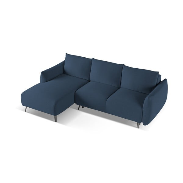 Mėlynos spalvos kampinė sofa (su kairiuoju kampu) Malie – Makamii-image-3
