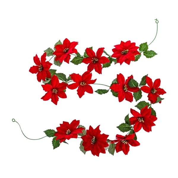 Kalėdinė girlianda 180 cm Poinsettia – Casa Selección