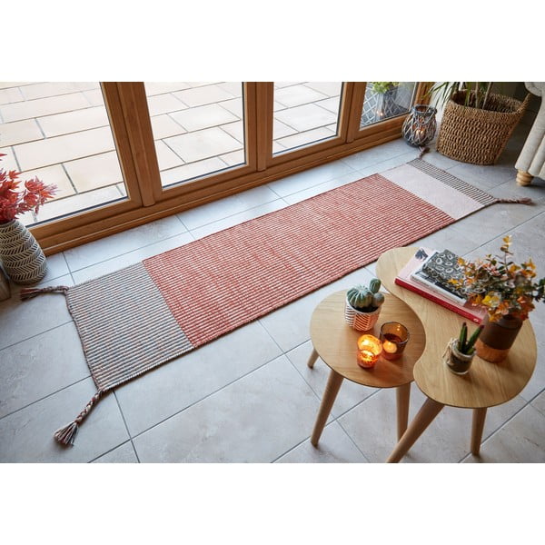 Oranžinis vilnonis kilimas Flair Rugs Anu, 60 x 200 cm-image-1