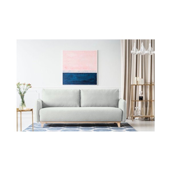 "Kooko Home Bebop" pilkos ir baltos spalvų trijų vietų sofa-image-3