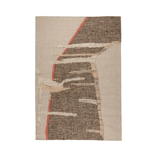 Rudos spalvos/smėlio spalvos iš vilnos kilimas 160x230 cm Briton – Dutchbone