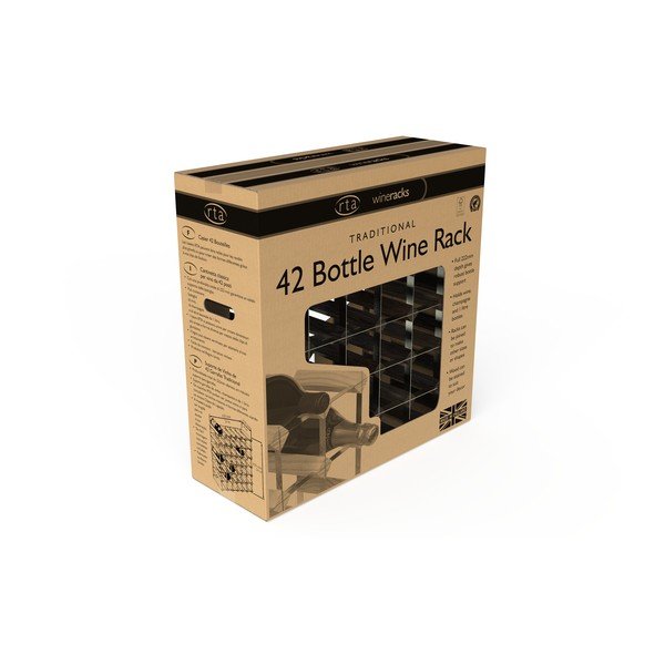 Vyno lentyna iš uosio medienos, skirta 42 buteliams - RTA-image-3