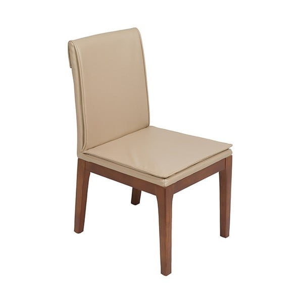 2 kreminių valgomojo kėdžių su ąžuolo medienos konstrukcija rinkinys Santiago Pons Donato