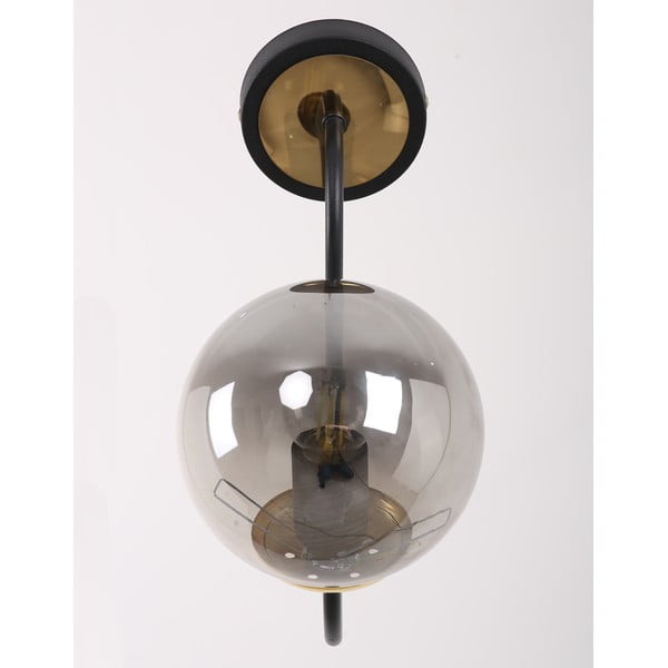 Sieninė lempa juodos spalvos/pilkos spalvos ø 15 cm Oslo – Squid Lighting-image-1