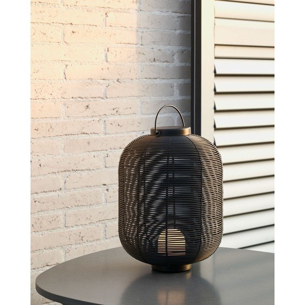 Stalinis šviestuvas juodos spalvos LED su pritemdymo funkcija (aukštis 37 cm) Saranella – Kave Home-image-1