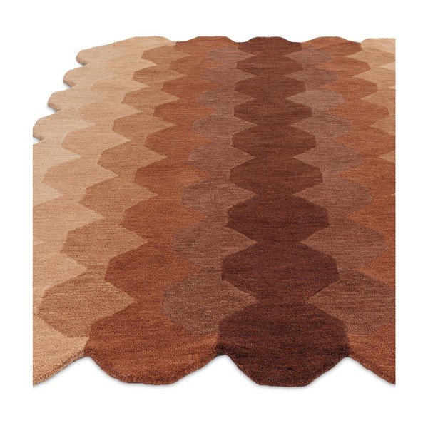 Kilimas iš vilnos raudonos plytų spalvos 160x230 cm Hive – Asiatic Carpets-image-4