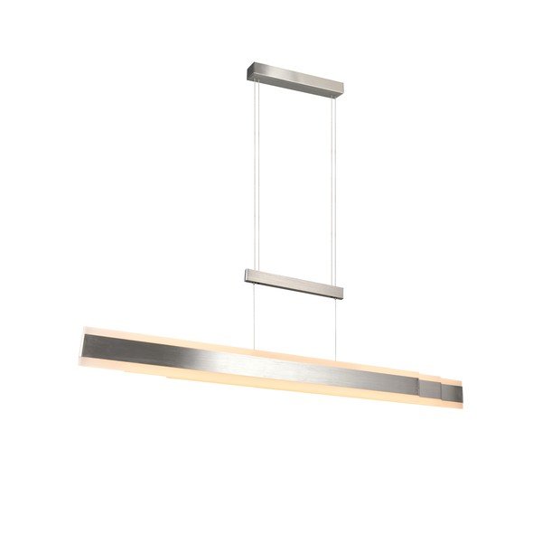 Matinės sidabrinės spalvos kabantis šviestuvas LED su metaliniu gaubtu Arcola – Trio-image-3