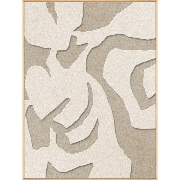 3D paveikslas su rėmeliu/sugeriantis garsą 90x120 cm Soft Embrace 1 – Malerifabrikken